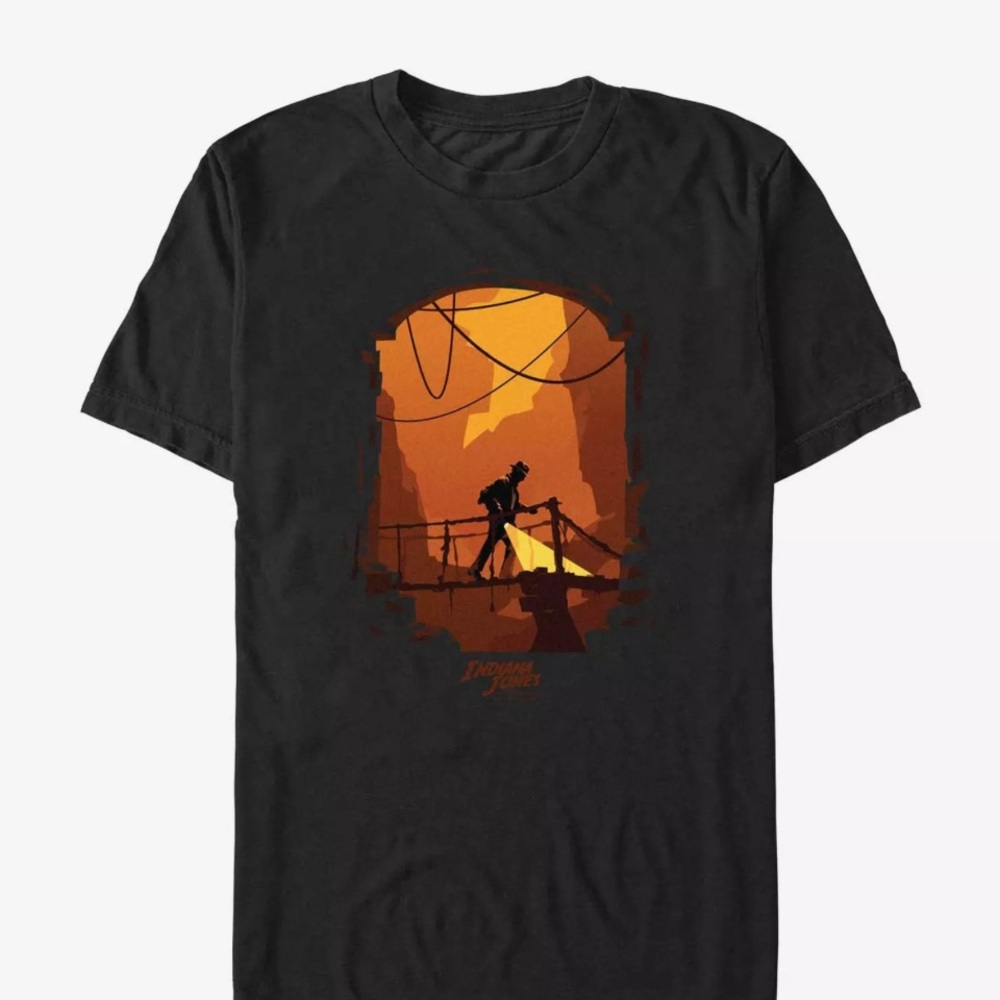 Indiana Jones and the Dial of Destiny Cave Exploring T-Shirt 2XL New